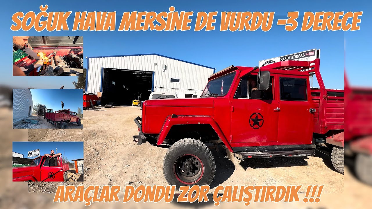 MERSİN’DE -3 DERECE’Yi GÖRÜNCE ARABALAR DONDU !!!