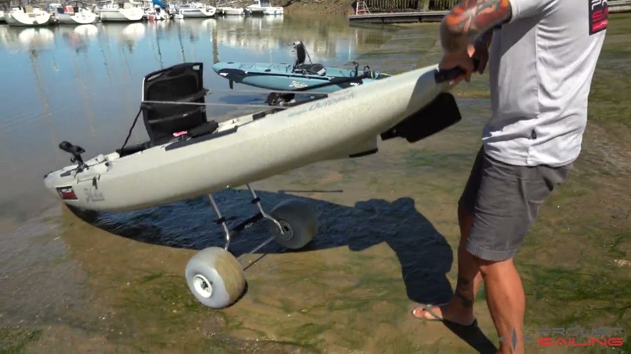 comment mettre son chariot sous son kayak petite astuce !
