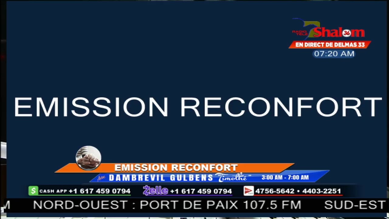 EMISSION RECONFORT | RADIO TELE SHALOM | SHARE, SUBSCRIBE.