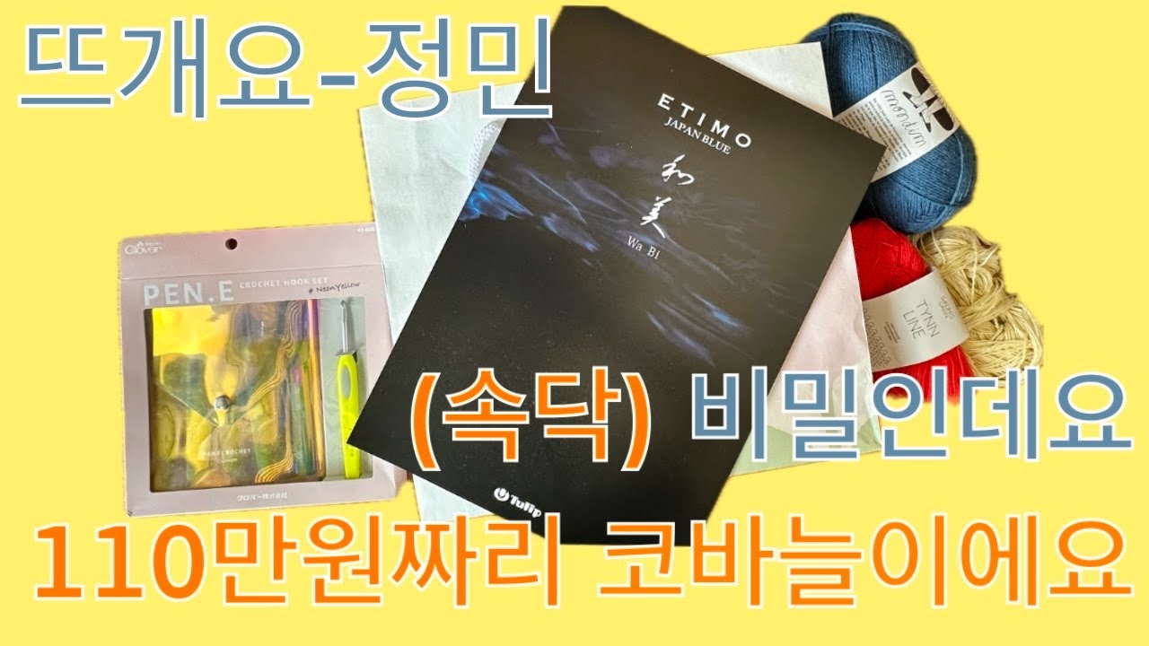 [Knittinglog.41 : 뜨개로그 ] 110만원 코바늘 하울🧶 내가 애정하는 코바늘들도 소개할게!