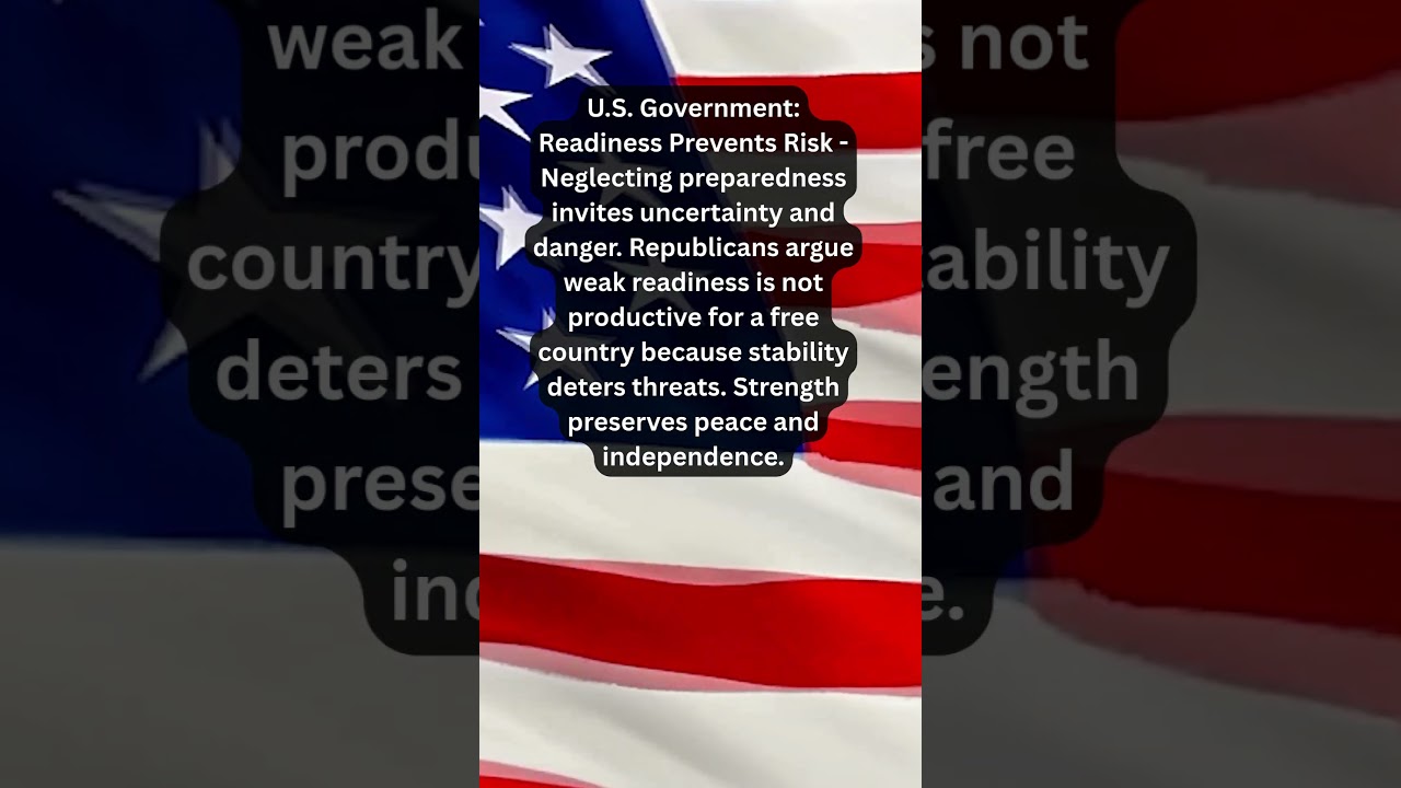 U.S. Government: Readiness Prevents Risk