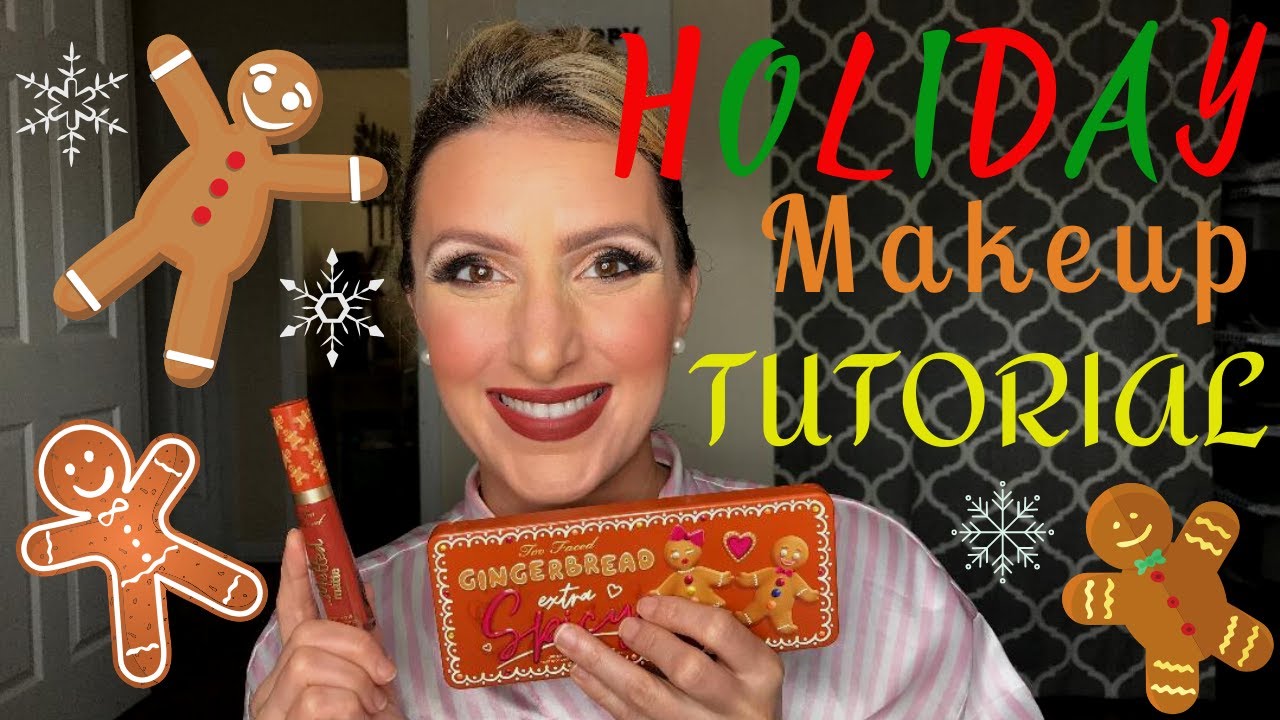 HOLIDAY MAKEUP TUTORIAL - Too Faced Gingerbread Extra Spicy Palette
