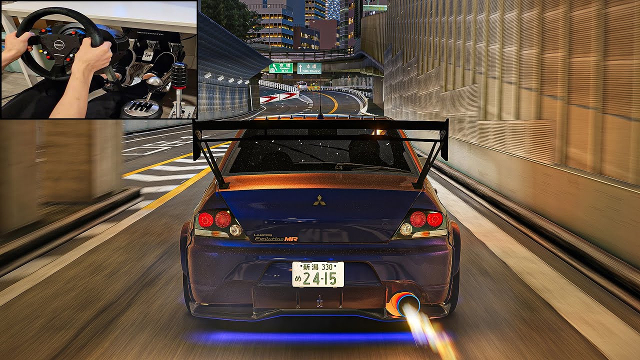 Loud Mitsubishi Lancer Evo IX Full Send! - Assetto Corsa | Thrustmaster T300 RS Gameplay