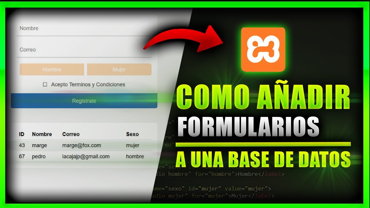 Como Conectar un Formulario Con una base de datos PHP y mostrar resultados