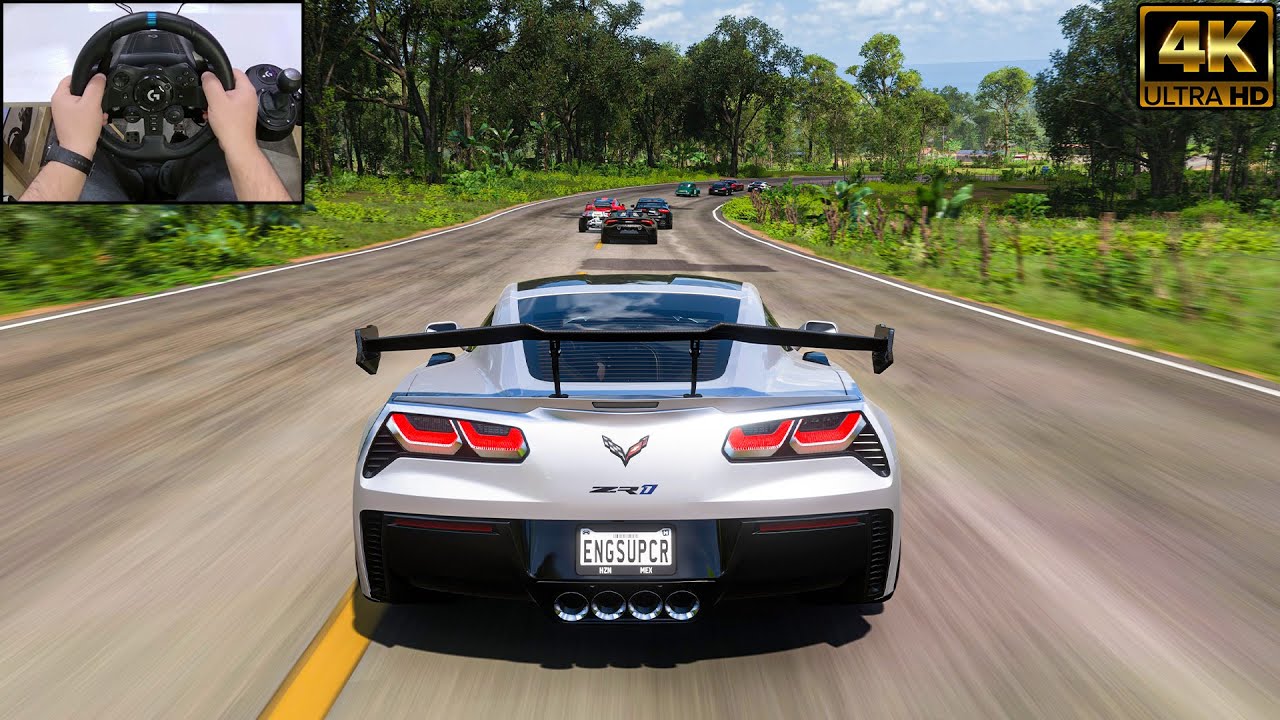 CHEVROLET CORVETTE ZR1 VS Track Toys - Forza Horizon 5 | Logitech G923 Steering Wheel