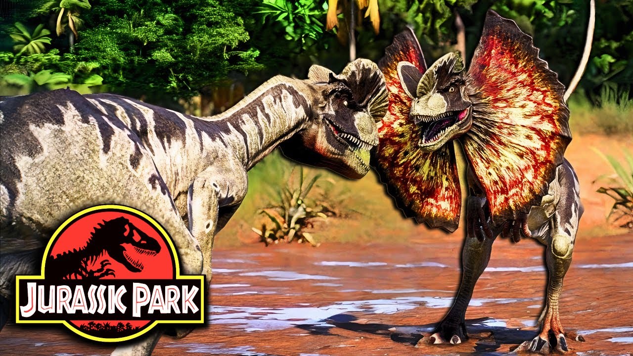 Dinosaurs From The Jurassic Park 1993 Movie in Jurassic World Evolution 2 - New Dinosaur Skin Mod