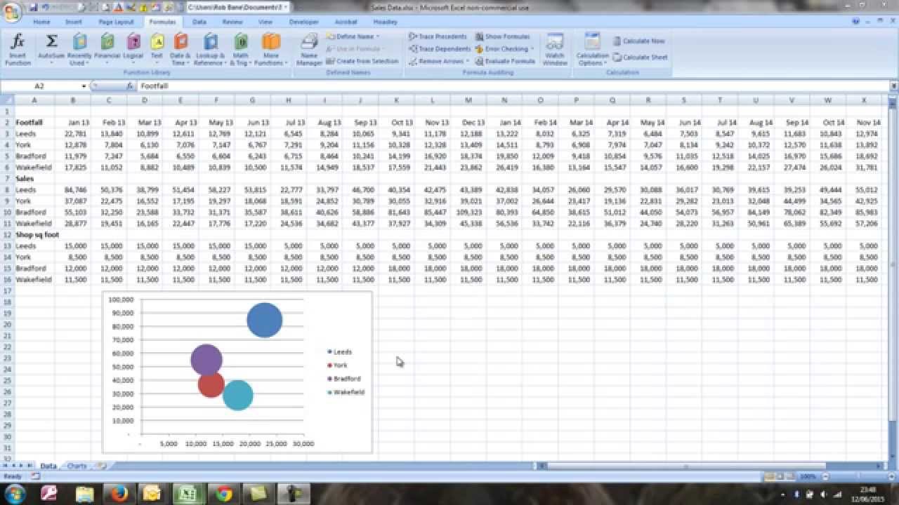 Animated Bubble Chart in Excel - Part 2 of 4