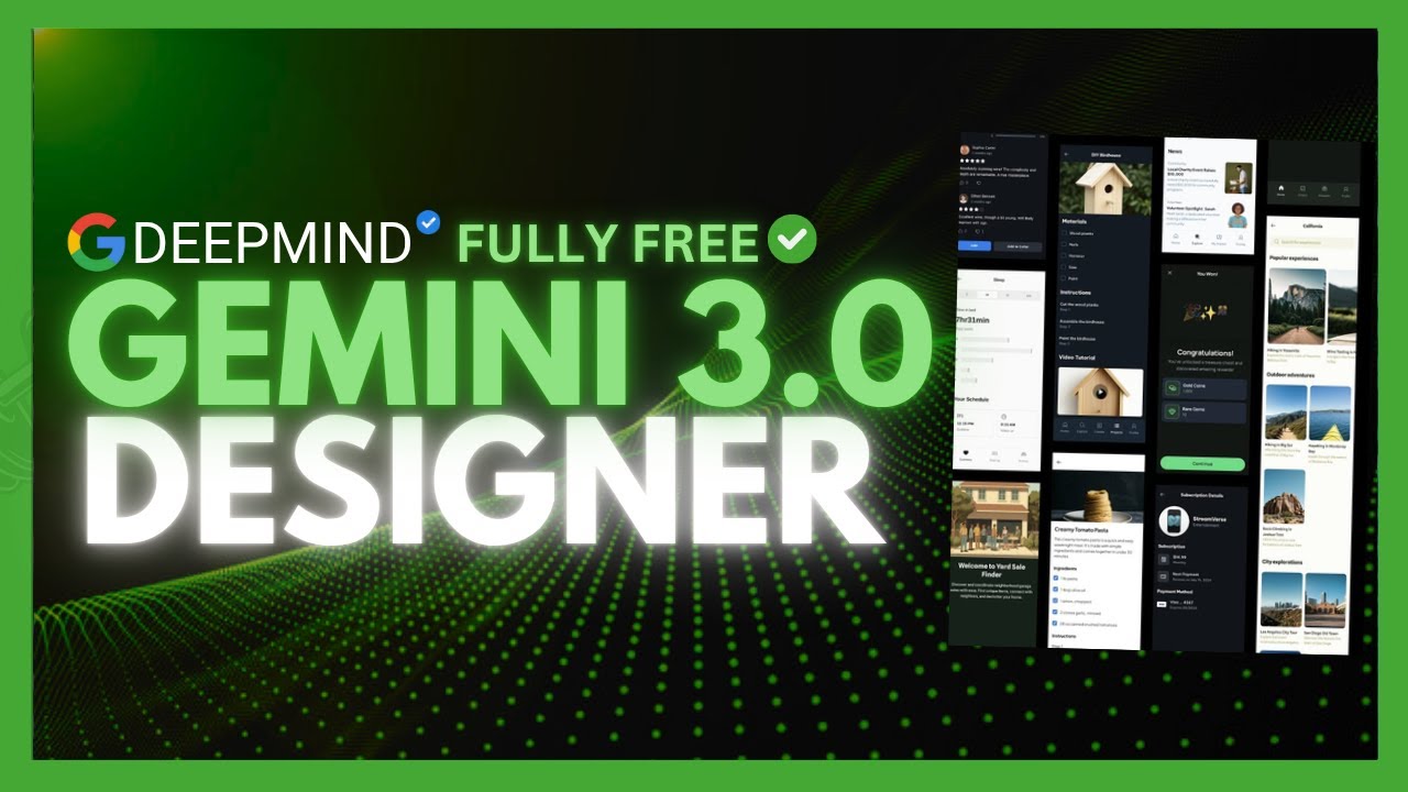 Gemini 3.0 Designer — это просто СУПЕР! Создавайте красивые сайты и приложения за считанные минут...