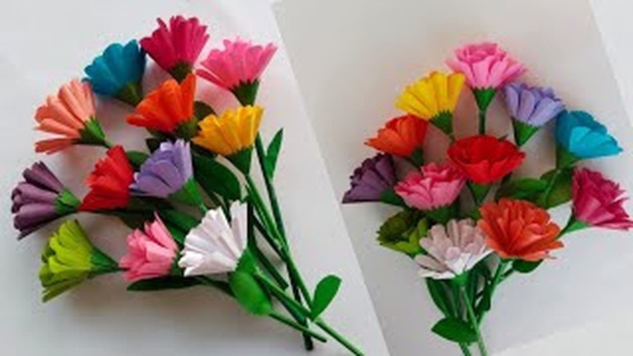Изготовление красивых бумажных цветов своими руками | Как сделать бумажный цветок шаг за шагом {с...