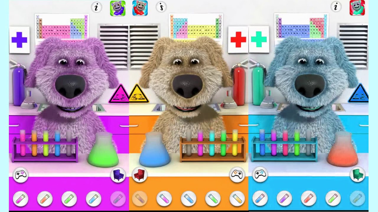 Talking Ben The Dog Colors Reaction iPad Gameplay