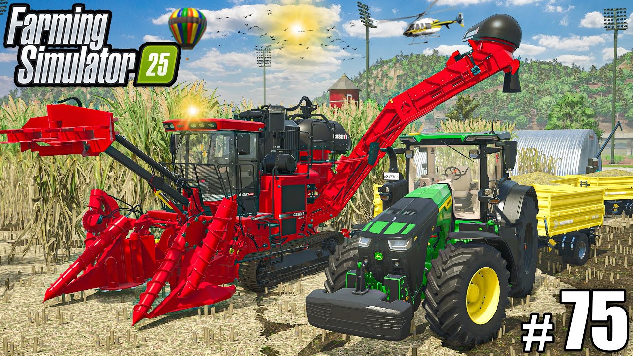 HARVESTING 330.000l of SUGARCANE | Farming Simulator 25 - HUTAN PANTAI | Ep 75
