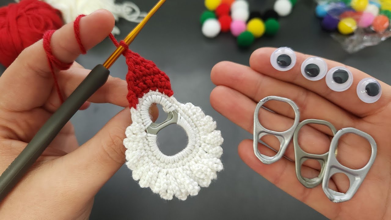 Wow.!😱Do not throw away old Opening Ring!🎄You will Amazing resultsAWESOME EASY IDEA!😍CROCHET GIFT🎄