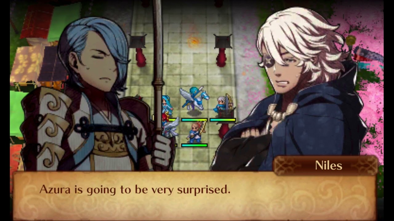 Fire Emblem Fates - Shigure & Niles conversation - Hoshidan Festival of Bonds DLC