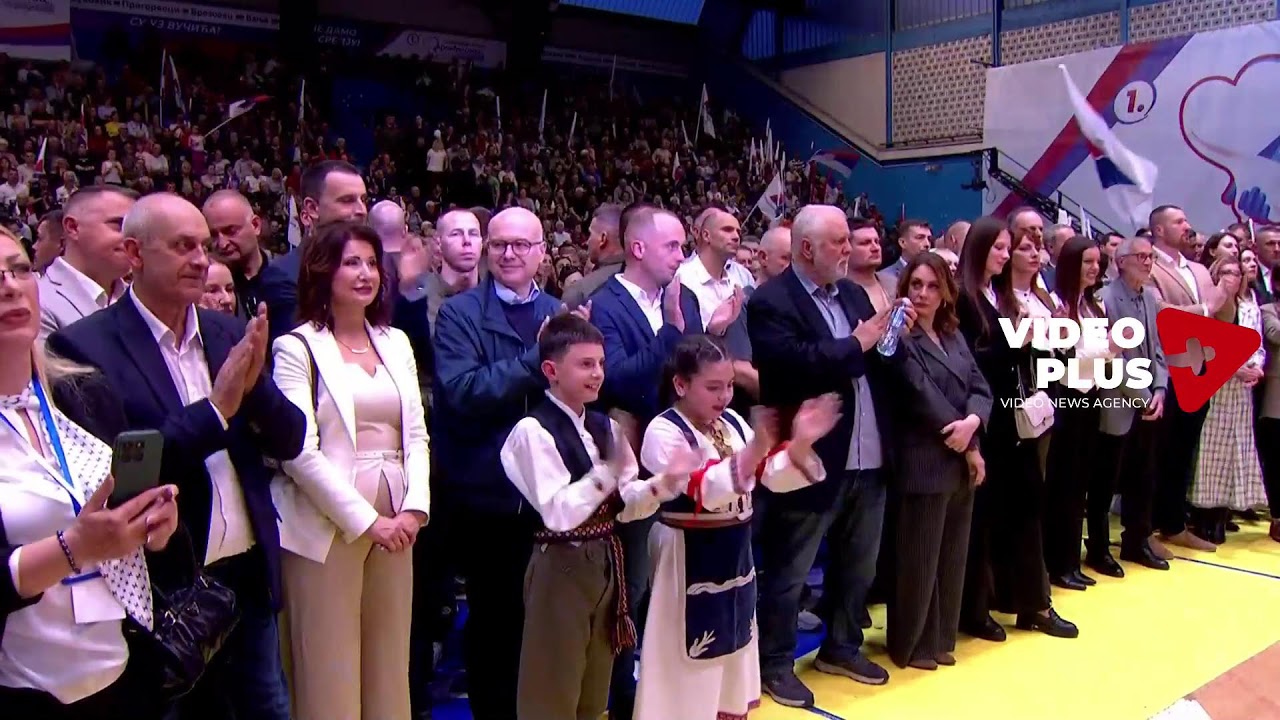 Predsednik Vučić na skupu u Aranđelovcu