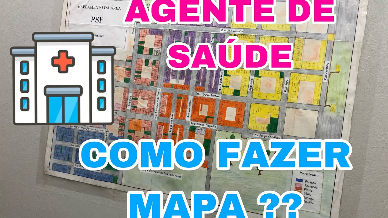 AGENTE COMUNITÁRIO DE SAÚDE | COMO FAZER MAPA DA ÁREA #acs #sus