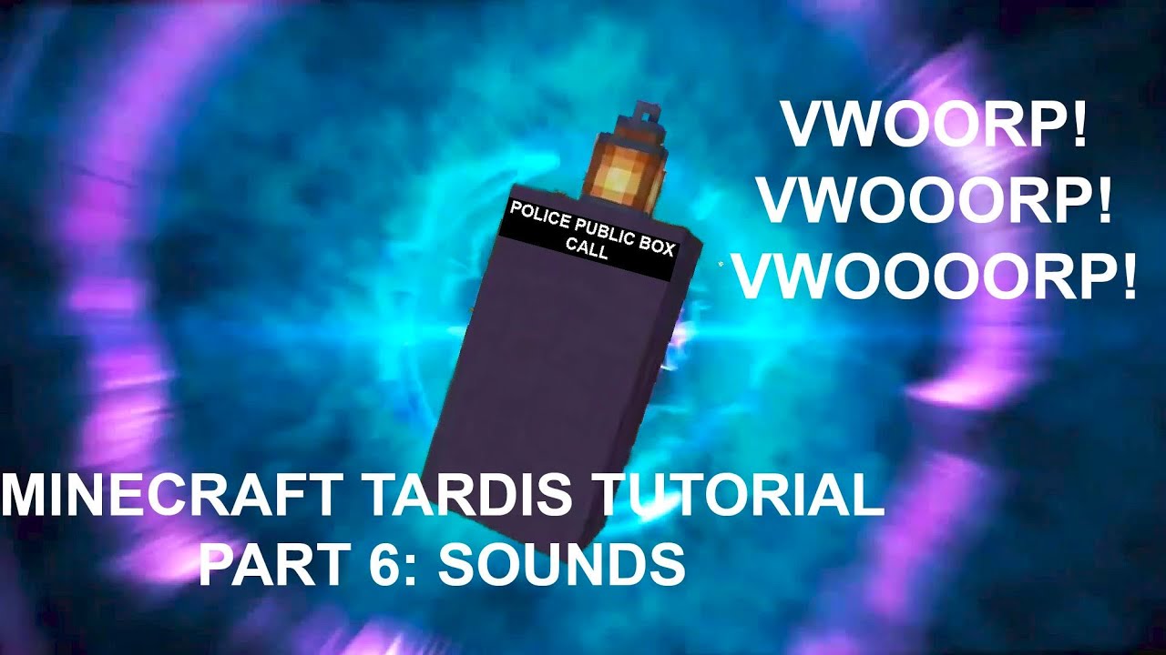 Minecraft 1.19 TARDIS Tutorial Part 6: Sounds