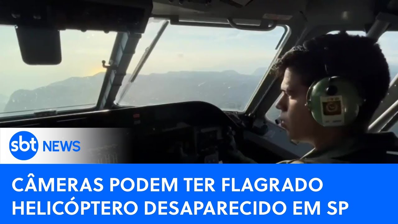 Câmeras de rodovia podem ter flagrado helicóptero desaparecido em SP | #SBTNewsnaTV (12/01/24)