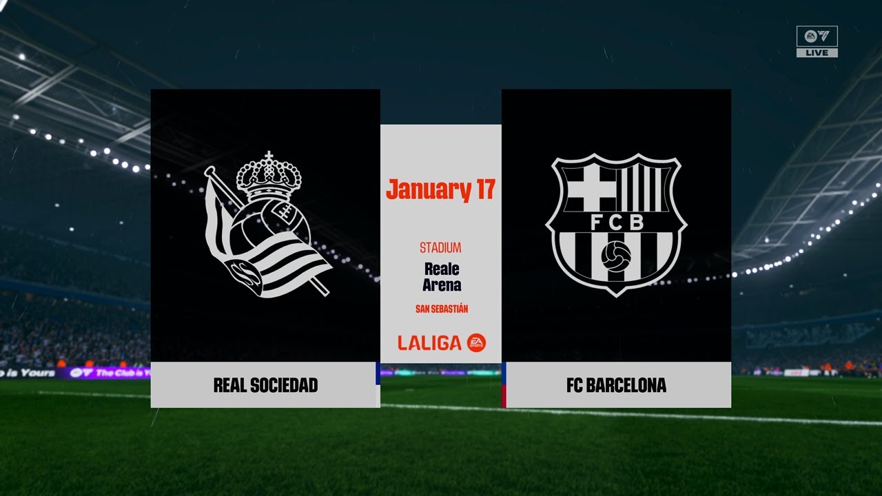 FC 26 - Real Sociedad vs. Barcelona - LaLiga 25/26 Full Match [4K60]