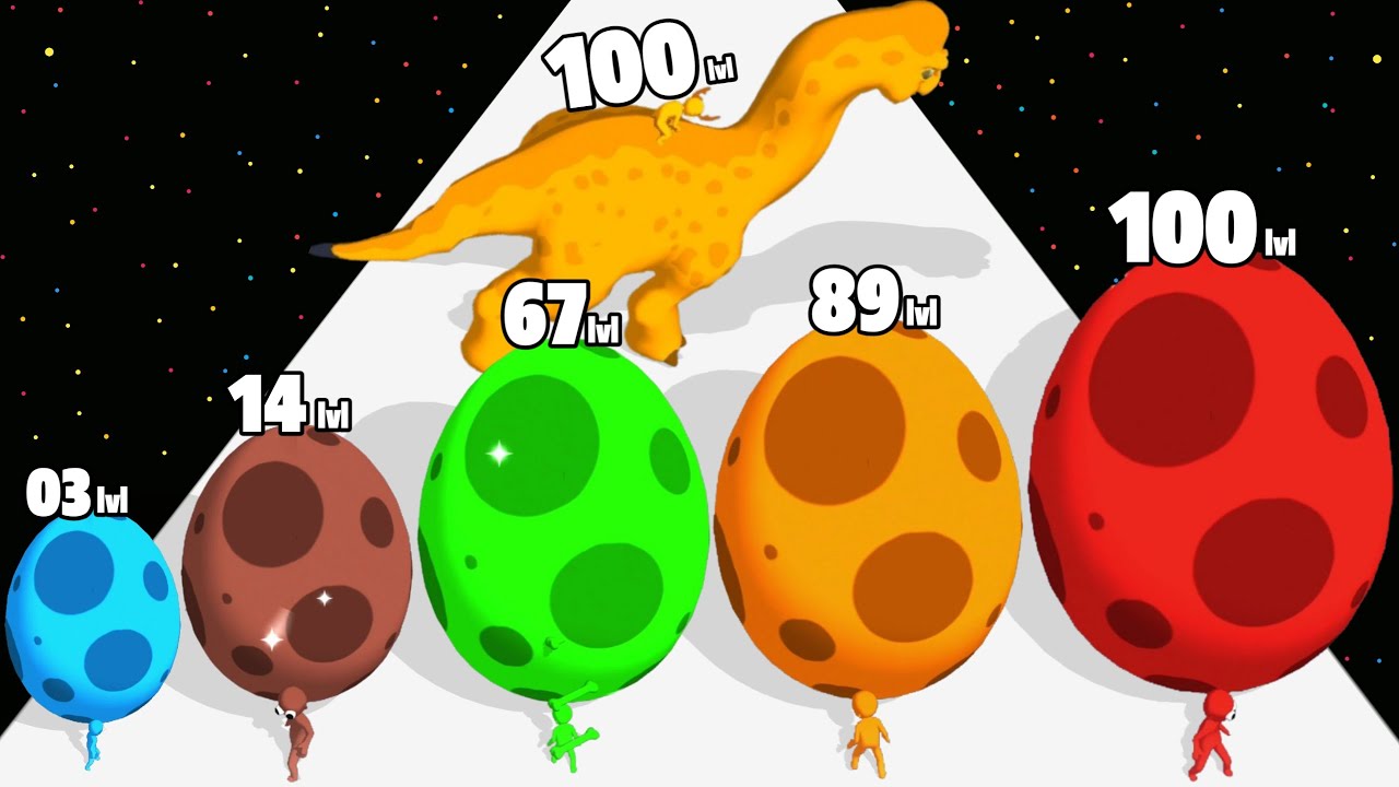 Dino Chaos Crazy Race - Level Up Dinosaur Max Level Gameplay (New Update)