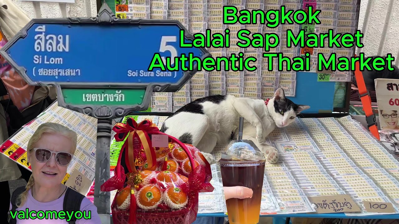 Bangkok Lalai Sap Market Authentic Thai Market