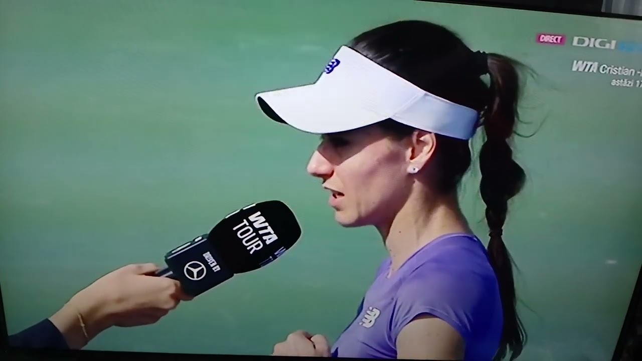 SORANA CÎRSTEA, interviu pe teren, la WTA 1000, DUBAI 2026, la digisport   