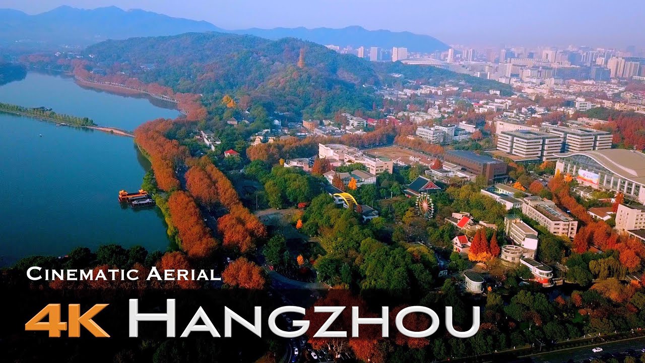 HANGZHOU 🇨🇳 Aerial Drone 4K 杭州 | Xi Hu 西湖 Zhejiang | CHINA 中国