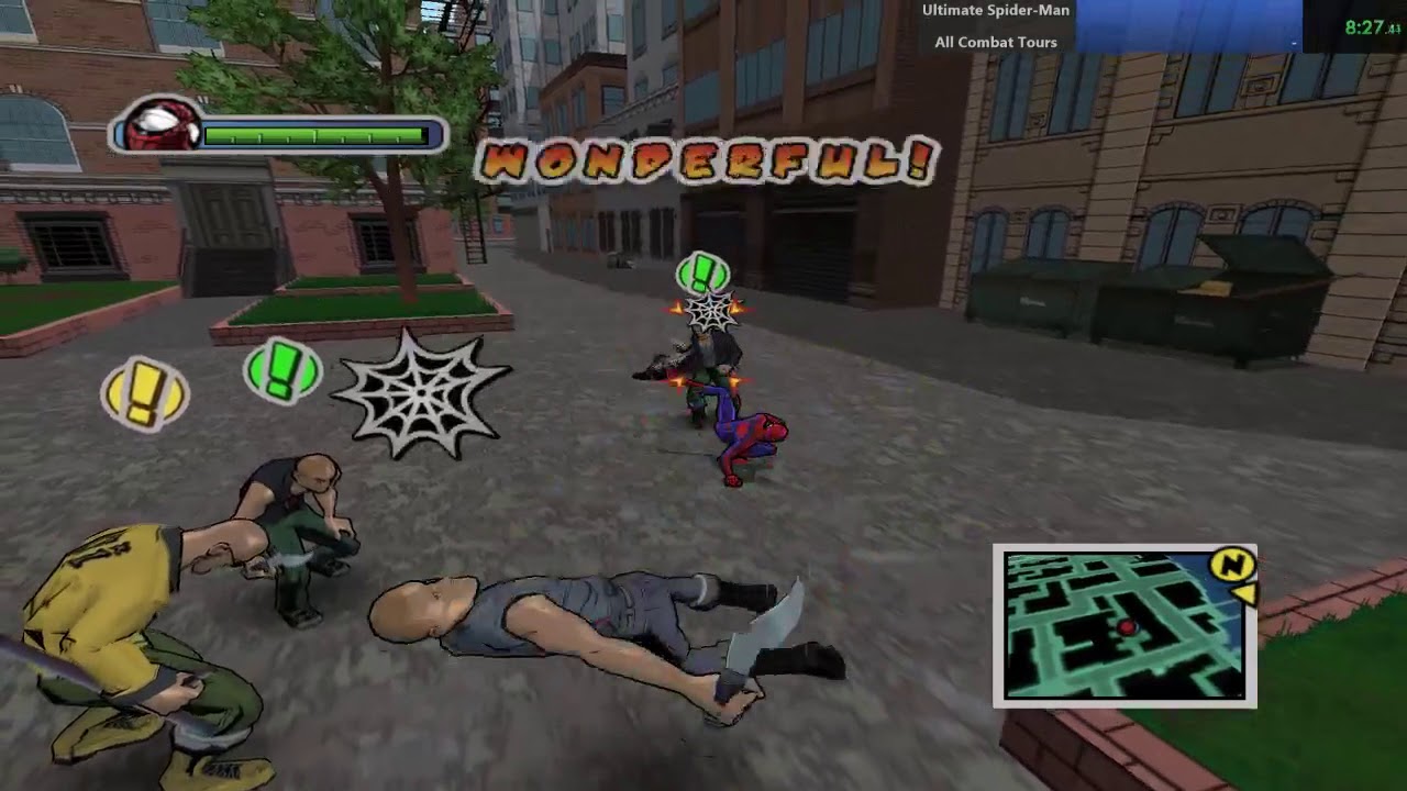 Ultimate Spider-Man - All Combat Tours In 1:58:04 (No Deaths)
