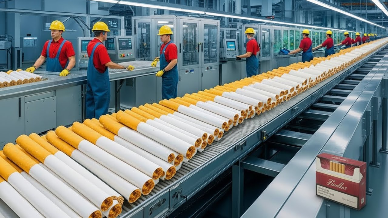 How 20,000 Cigarettes Are Made Per Hour | Complete Factory Manufacturing Process Start to Finish