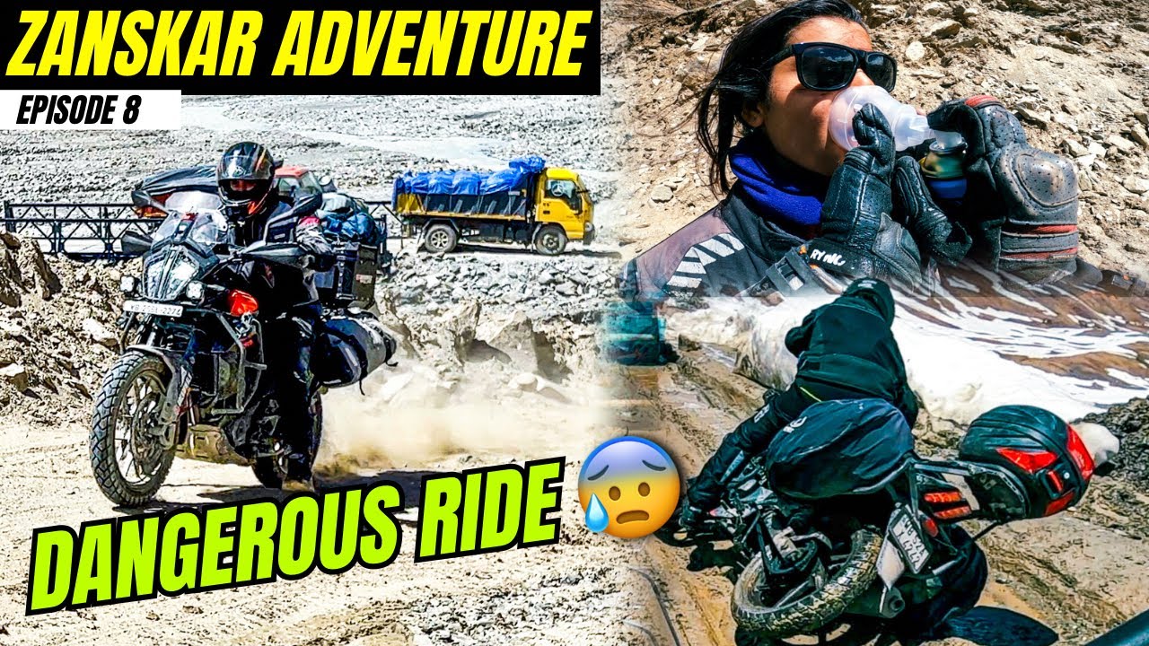 ZANSKAR RIDE IS NOT THAT EASY 😰 MOST TOUGHEST RIDE OF MY LIFE | KOLKATA TO LADAKH | EP-8