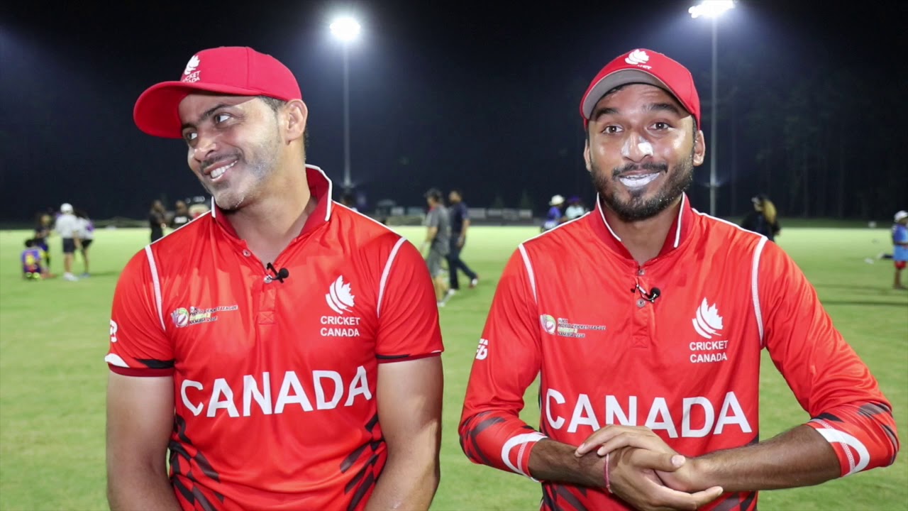Rizwan Cheema & Nitish Kumar USA v Canada post match interview Sept 22, 2018