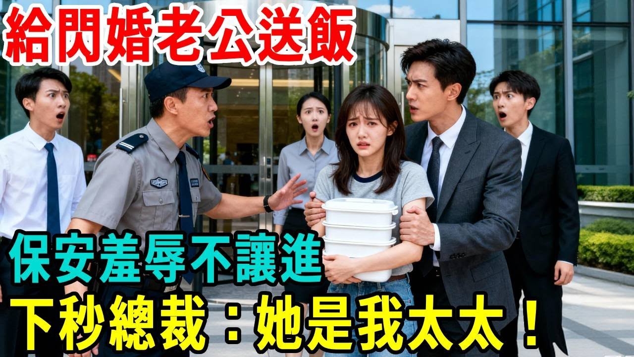 給閃婚老公送飯，被誤以為是外賣員，保安羞辱不讓進，下秒總裁：她是我太太，給我送也不能進嗎？保安嚇傻！#掉馬甲#甜寵 #閃婚#情感故事#婚姻#都市愛情 #先婚後愛 #霸道總裁 #灰姑娘#爽文 #婚姻