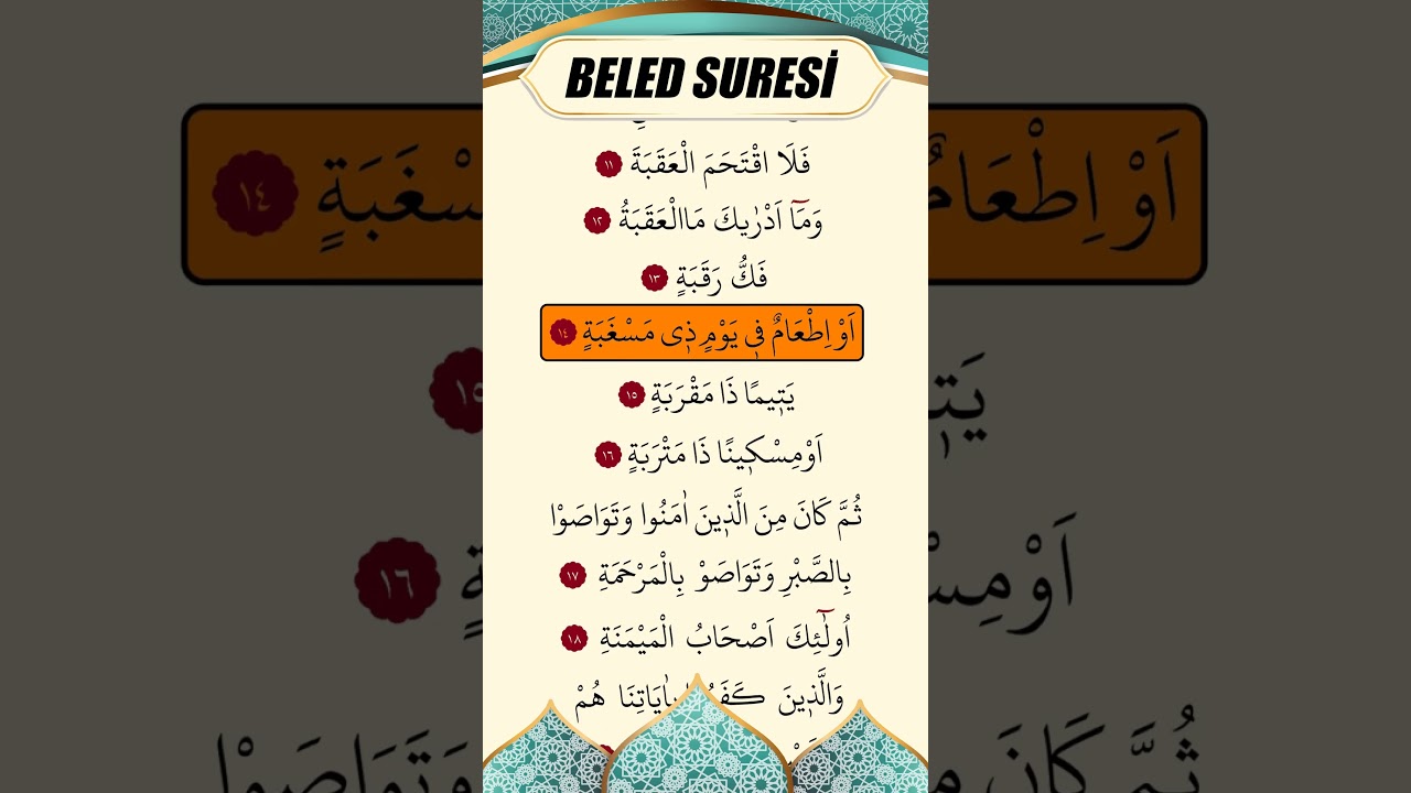 Beled Suresi