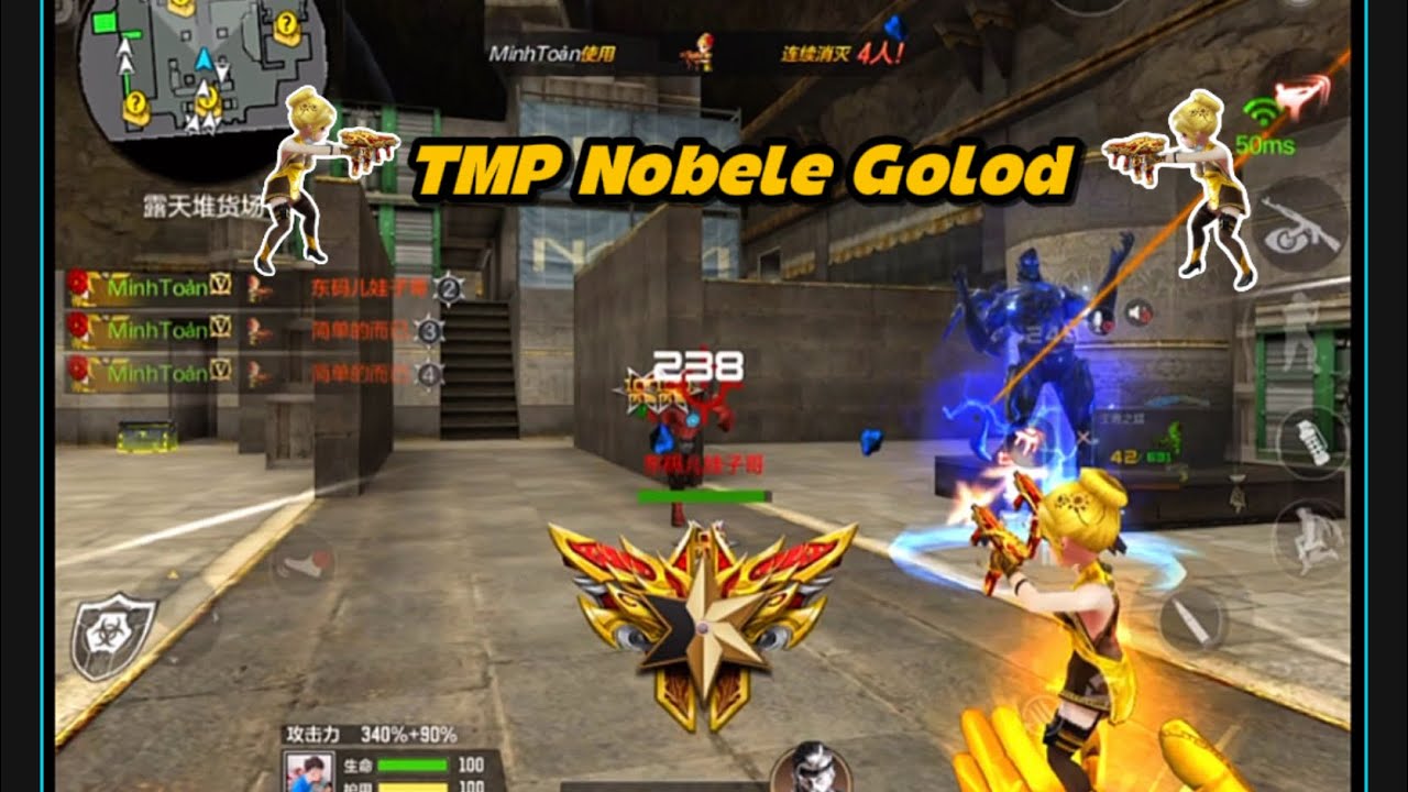 CF Mobile:TMP-Nobele Gold | Con Hàng Chuyên Săn Zombi Mà AE Không Nên Bỏ Qua|BéMinCFM
