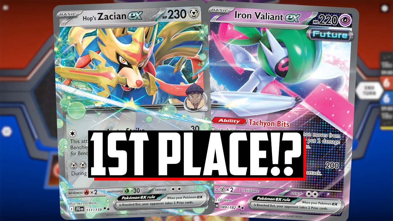 1ST PLACE Hop's Zacian ex deck with Iron Valiant ex?! YES! - (Pokemon TCG Live Deck List + Matches)