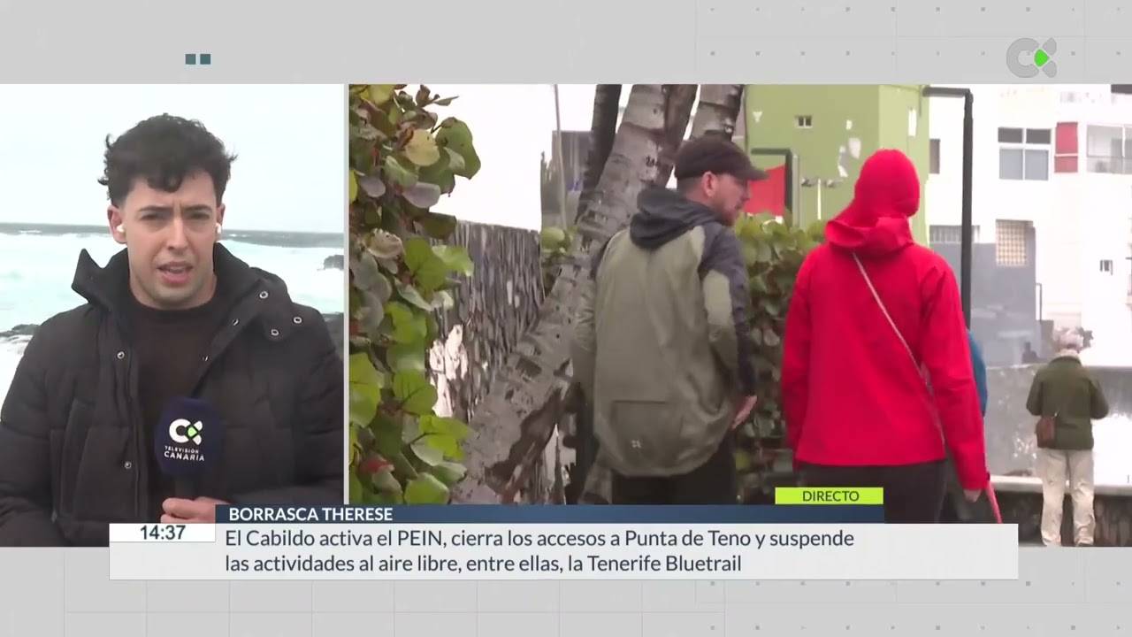 Tenerife, pendiente de la evolución de la borrasca ‘Therese’