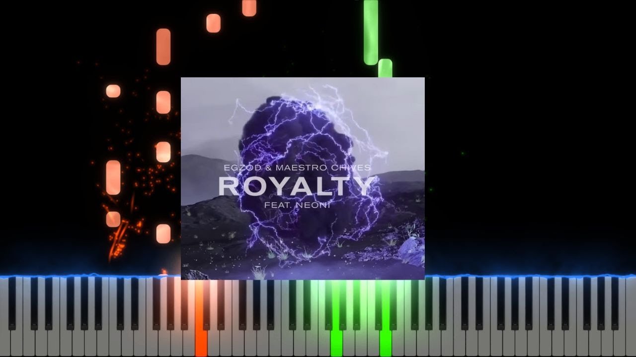 Egzod & Maestro Chives - Royalty  Neoni Piano Cover Midi tutorial Sheet app  Karaoke