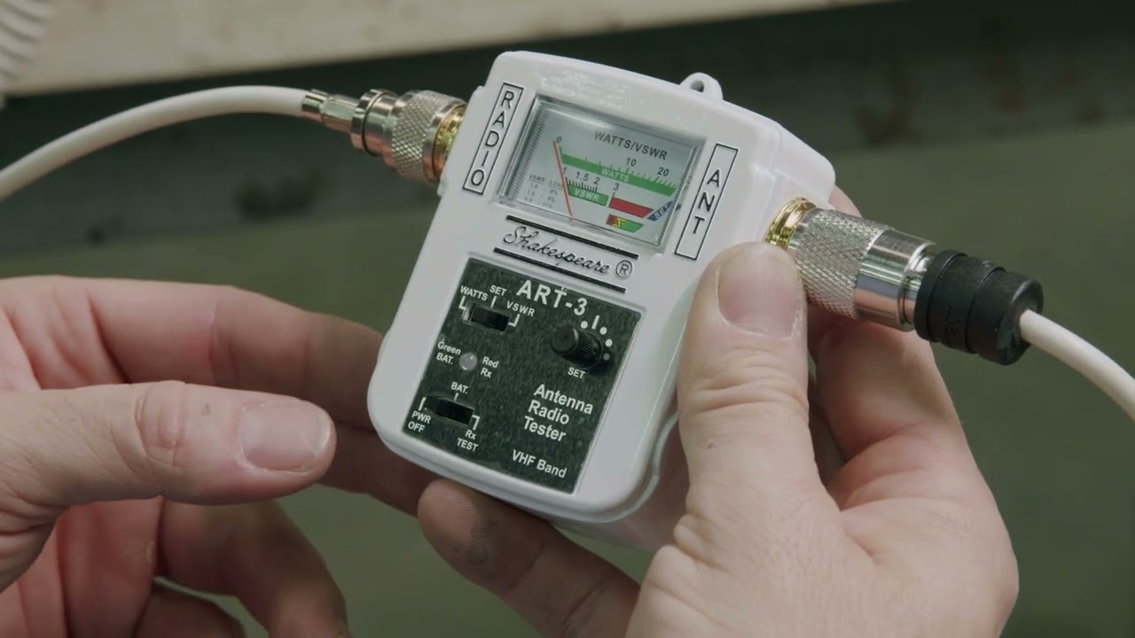 How to Test a Marine VHF Antenna using the Shakespeare ART-3 Tester