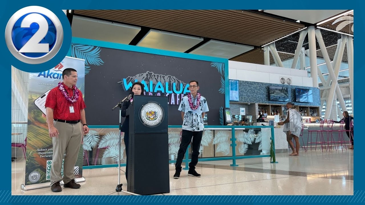 New cafe, electric buses blessed at Honolulu airport; looks to make travel smooth, easy