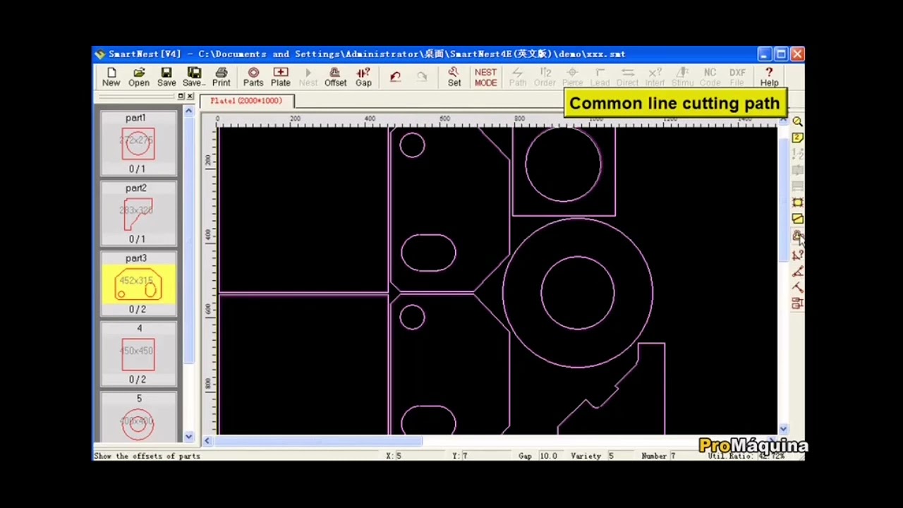 Nesting Software for Plasma