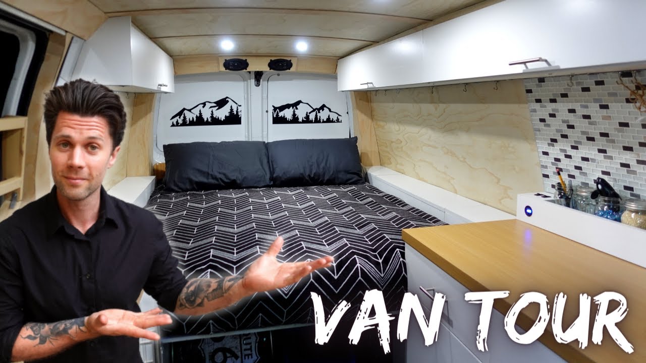 Stealth Van Tour | Великолепная переделка грузового фургона для городской жизни