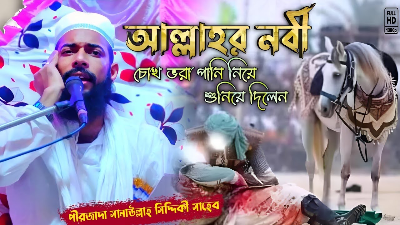 আল্লাহর নবী চোখ ভরা পানি নিয়ে শুনিয়ে দিলেন//পীরজাদা সানাউল্লাহ সিদ্দিকী//নতুন ওয়াজ//Ishqe madina