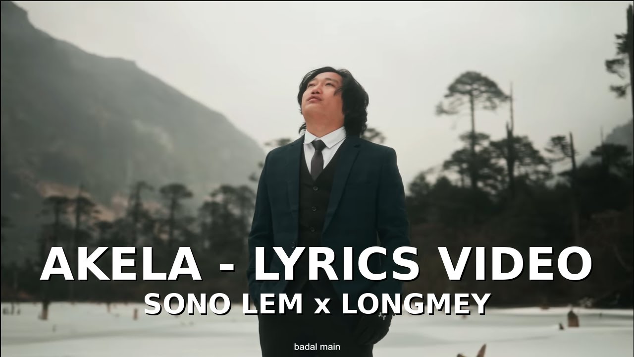Akela - Sono Lem ft. Longmey (Official LYRICS Video) | Hindi-English Rap 2025