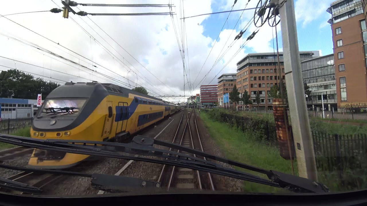 A train driver's view: Eindhoven CS - Alkmaar, VIRM, 29-Aug-2020.