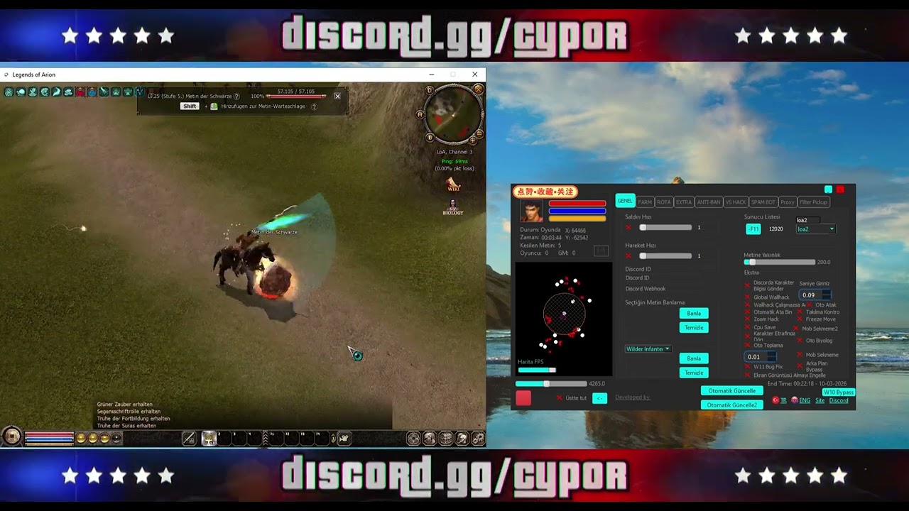Loa2 | Metin Stone Bot | Farm Bot |  Anti-BAN | Cypor Bot