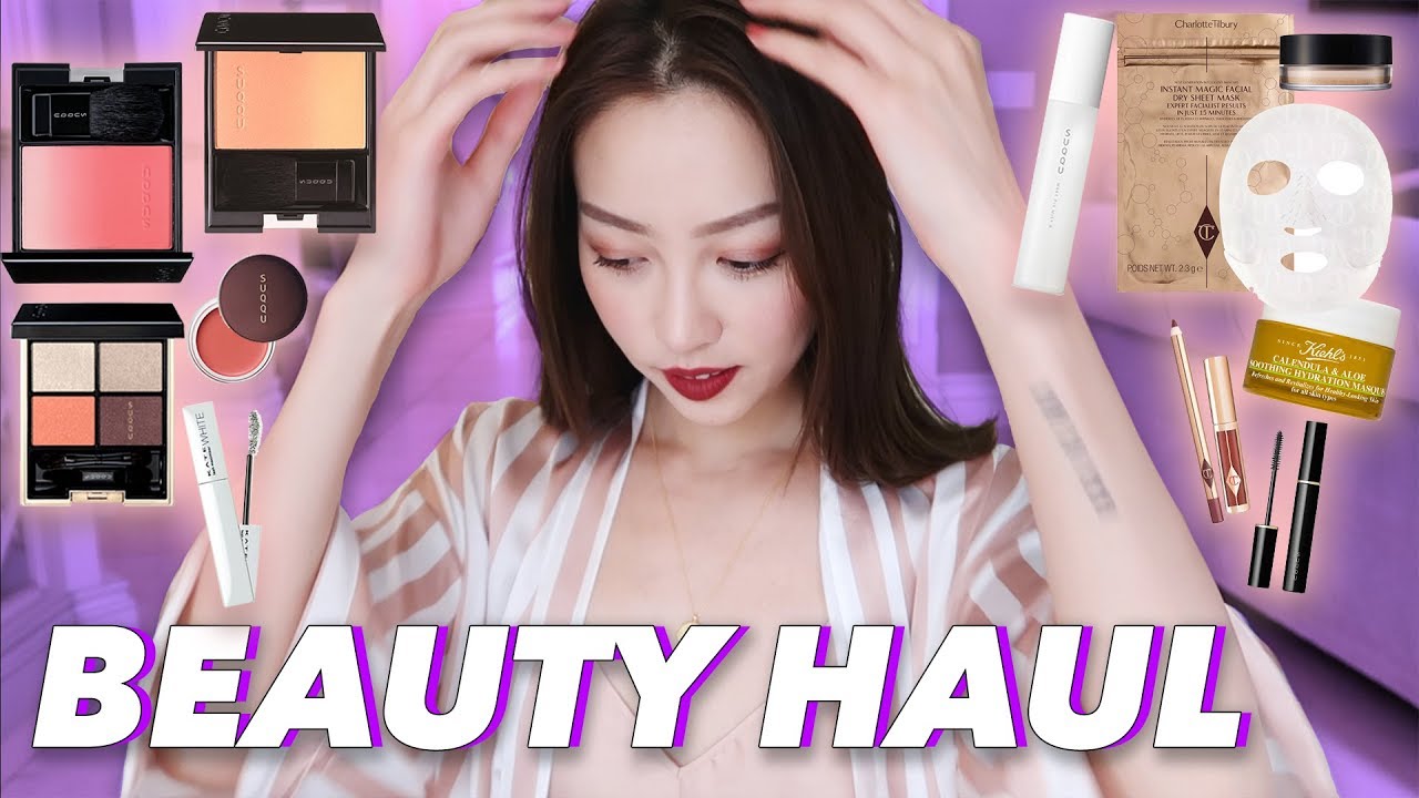大型彩妆Haul现场 + giveaway +新晋口红大爱 l SUQQU l Kate l CT l 资生堂防晒