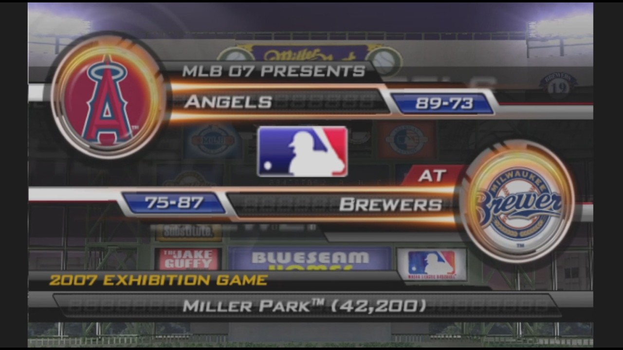 MLB 07 The Show PS2 Gameplay to Chill With  Angels vs Brewers  Game 1