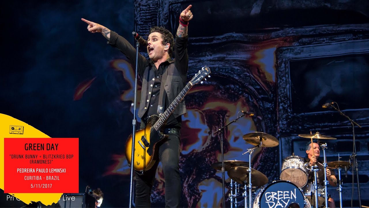 Green Day - Drunk Bunny + Blitzkrieg Bop - Pedreira Paulo Leminski - Curitiba - Brazil - 5/11/2017