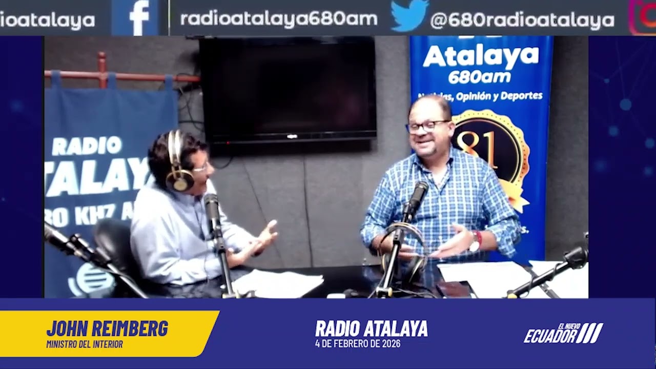 Entrevista Ministro del Interior John Reimberg en  Radio Atalaya