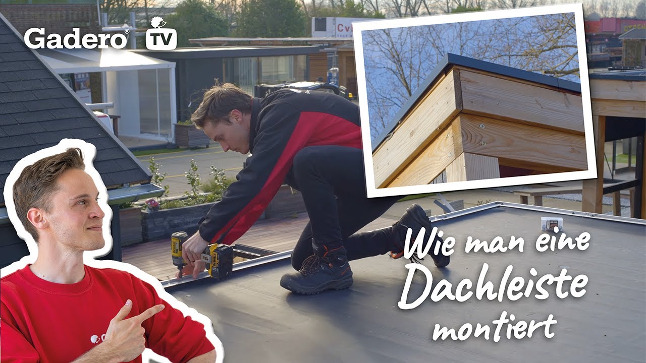 Wie man eine Dachleiste montiert