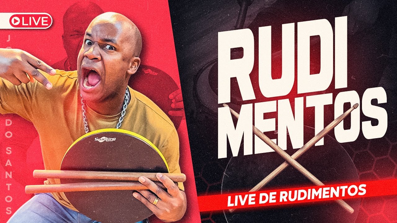 LIVE DE RUDIMENTOS | Vamos estudar 30/06 às 21h